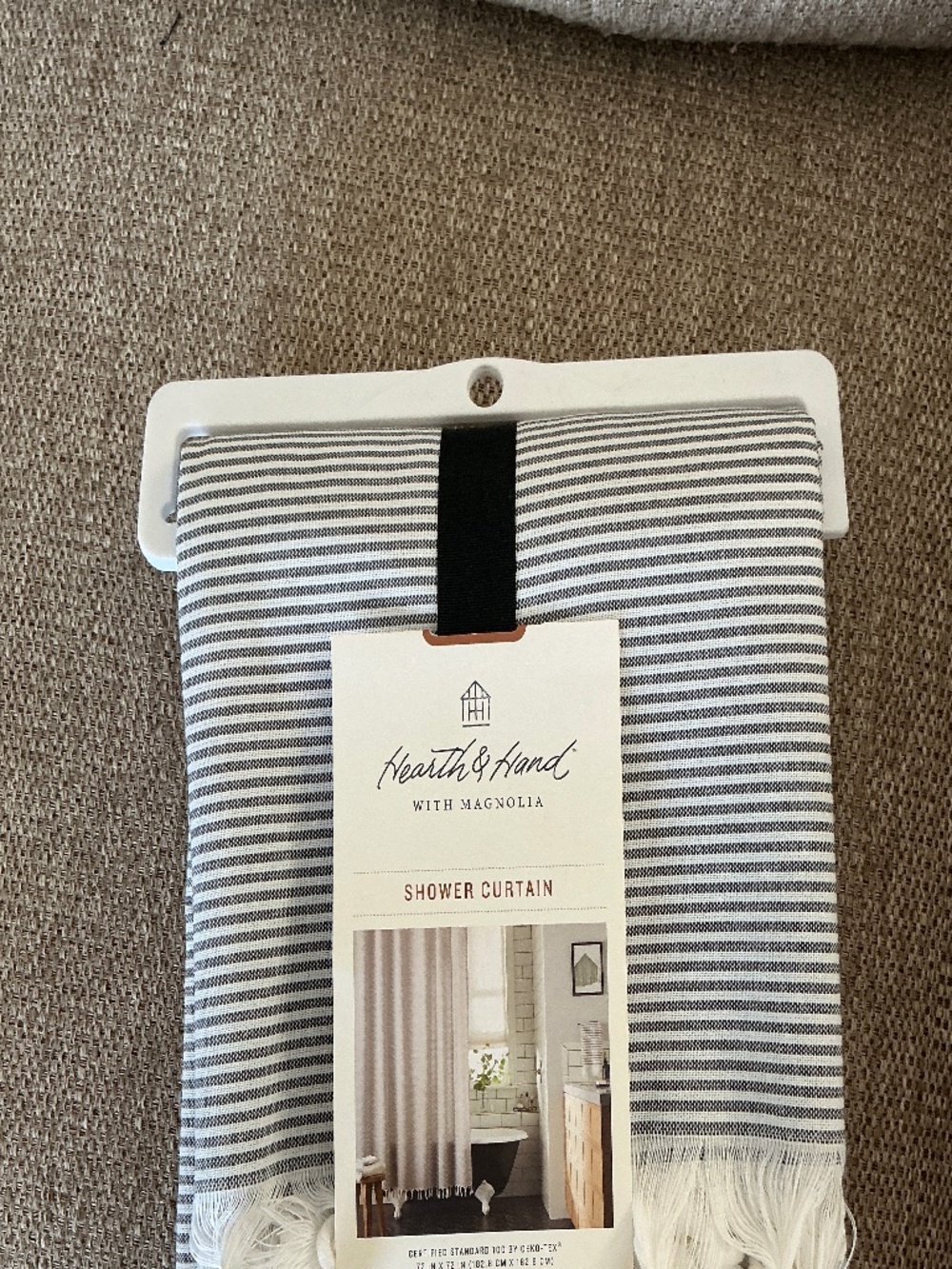 Hearth & Hand with Magnolia Shower Curtain 72in x 72in new with tag
